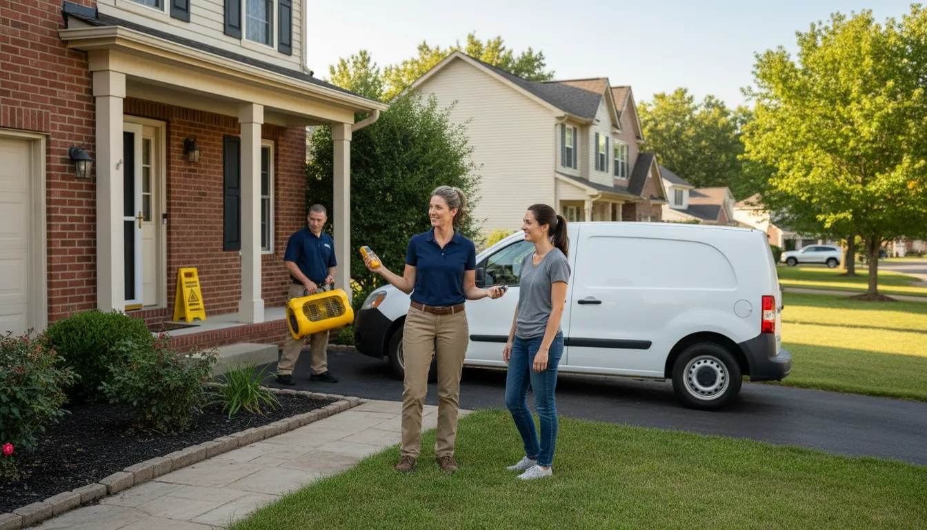 Water restoration image for Dehumidification And Cleanup Services in New Blaine, AR
